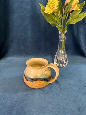 Studio Pottery Hand Thrown Drop Glaze Coffe Mug